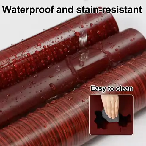 Waterproof Pvc Wood Grain Furniture Renovation Film